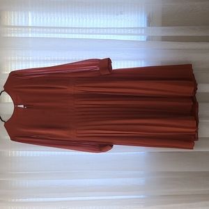 Modcloth Rust long Sleeve Dress